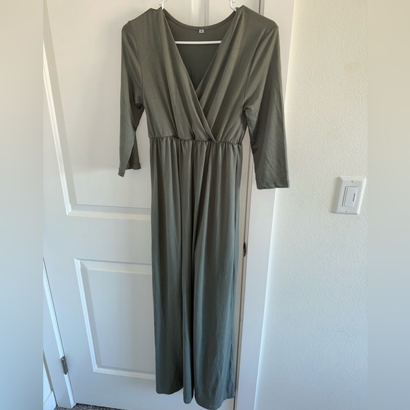 Light Green Maternity Dress - Picture 2 of 5